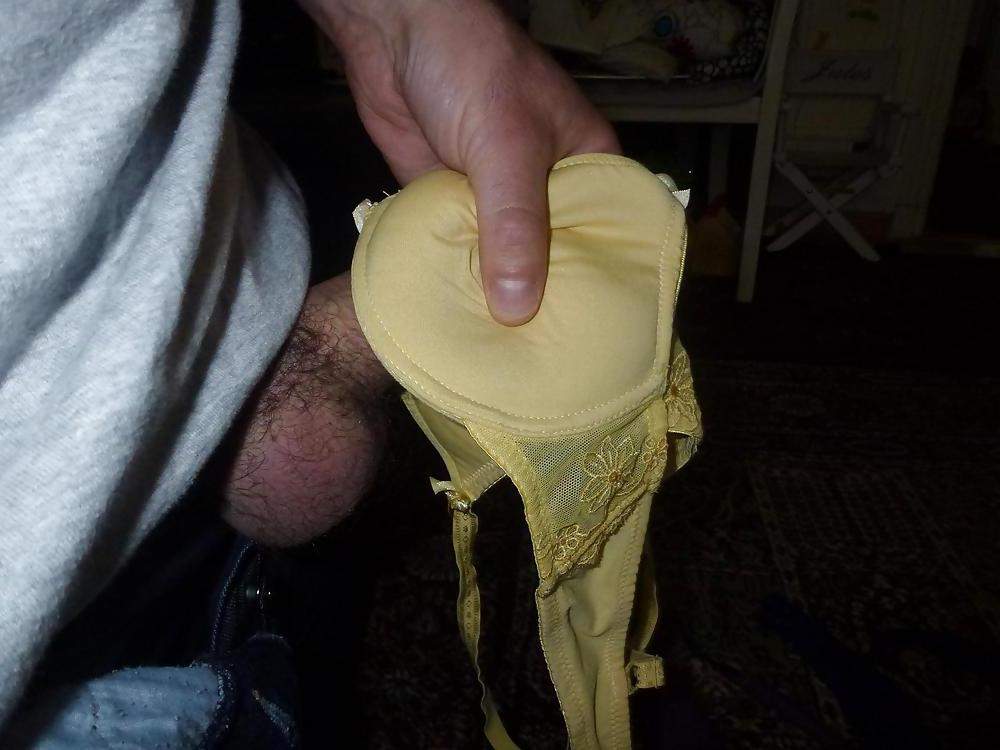 25P Cum on my Wife's bras and toothbrush