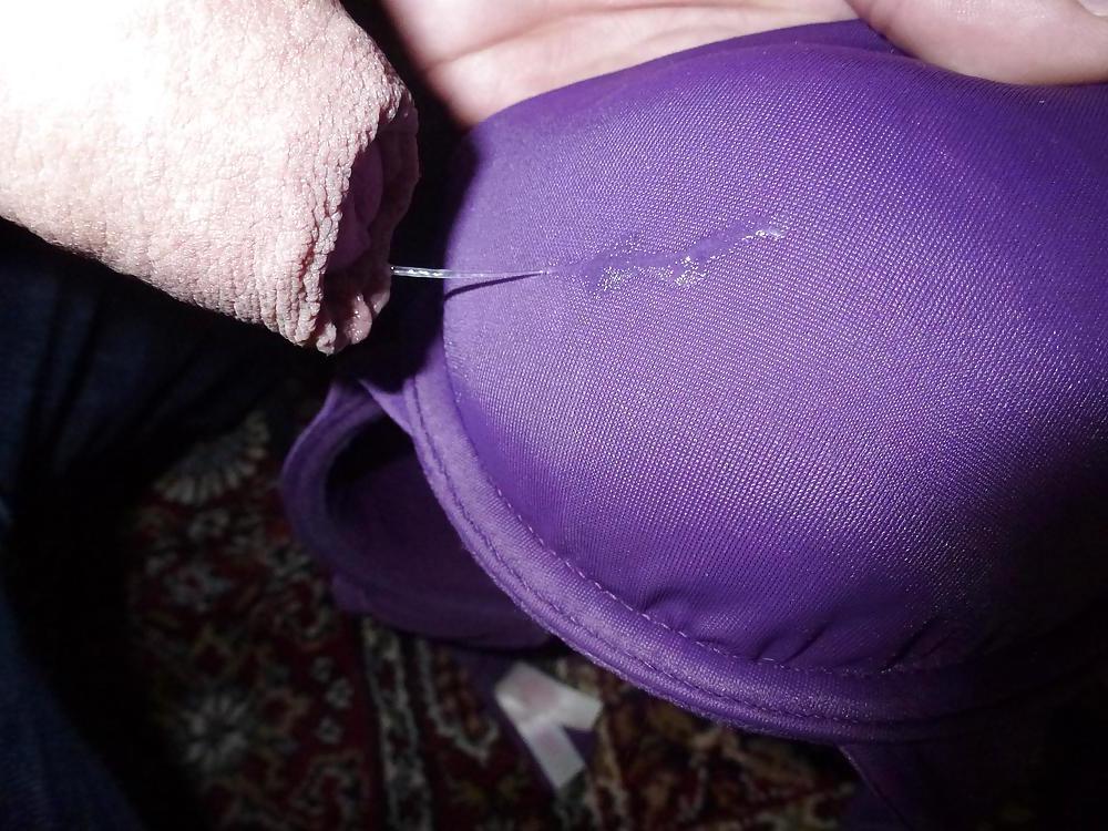 25P Cum on my Wife's bras and toothbrush