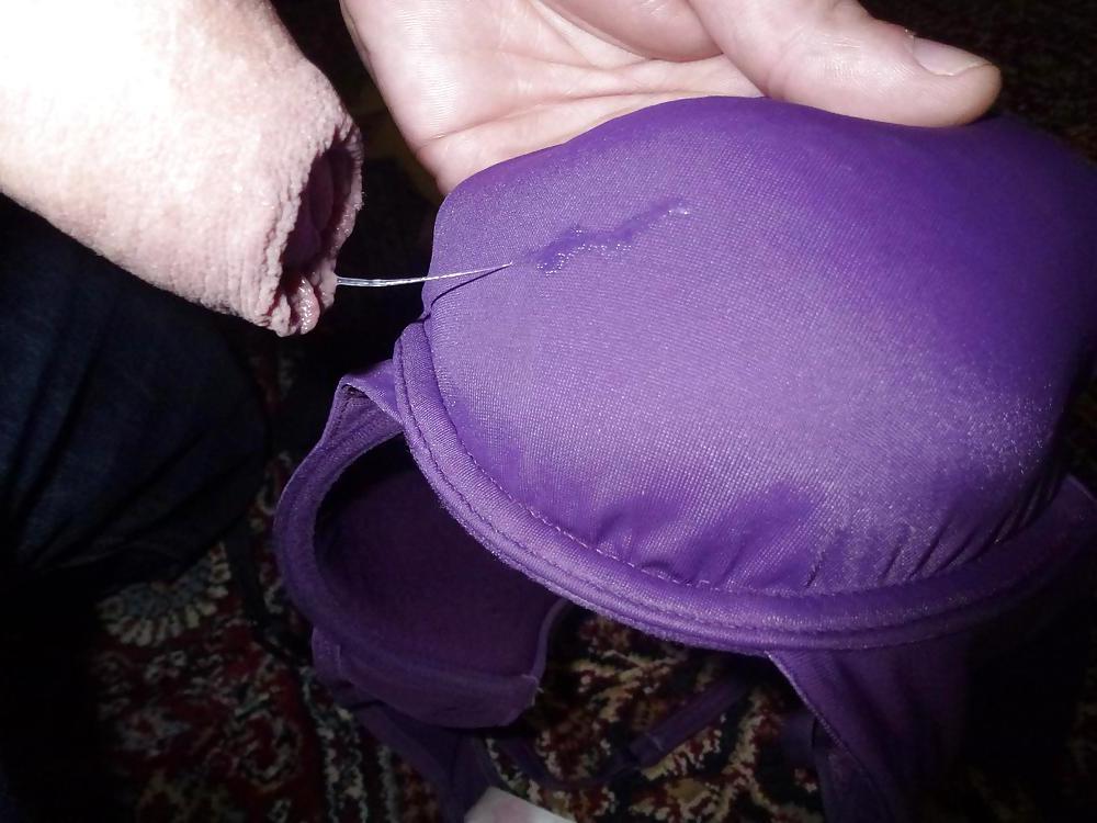 25P Cum on my Wife's bras and toothbrush