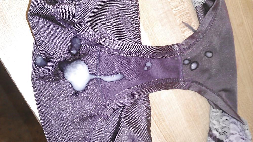 5P Cum on laundry panties 4