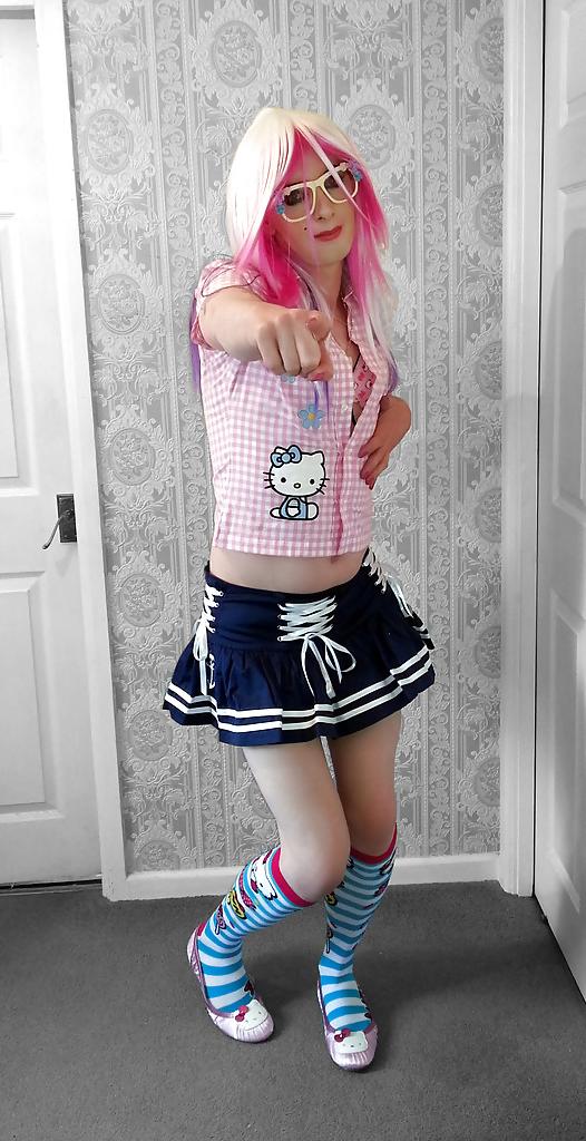 22P Tranny Pretty Kitty Cute Hello Kitty Set Part1