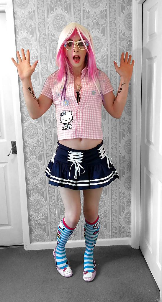 22P Tranny Pretty Kitty Cute Hello Kitty Set Part1