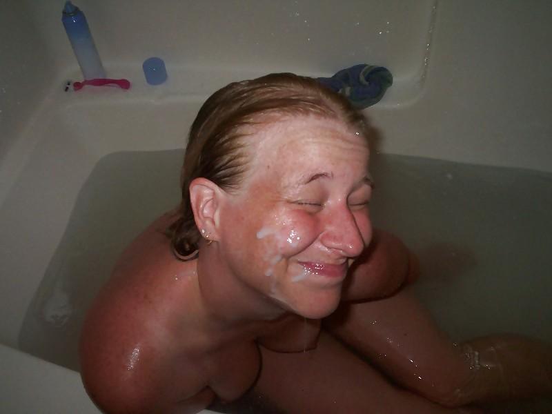 18P Married slut loves cum on face