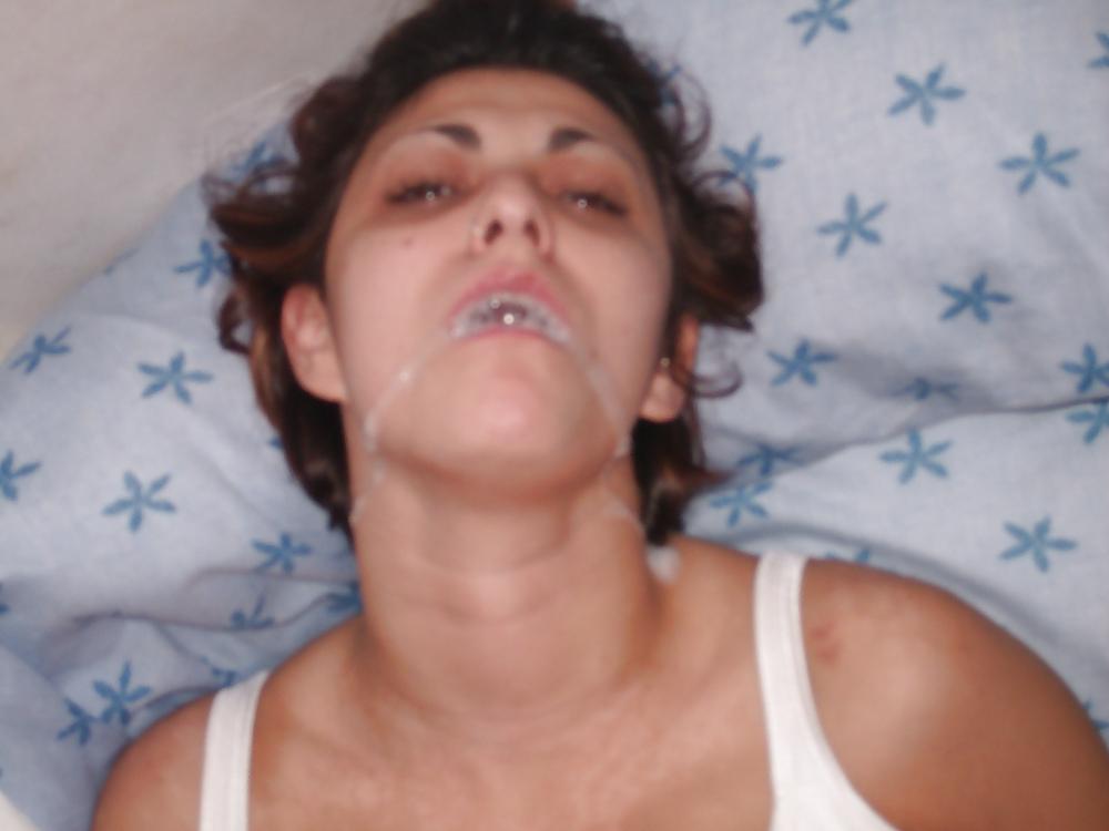 25P Whore sucks huge dick and spreads cunt and ass