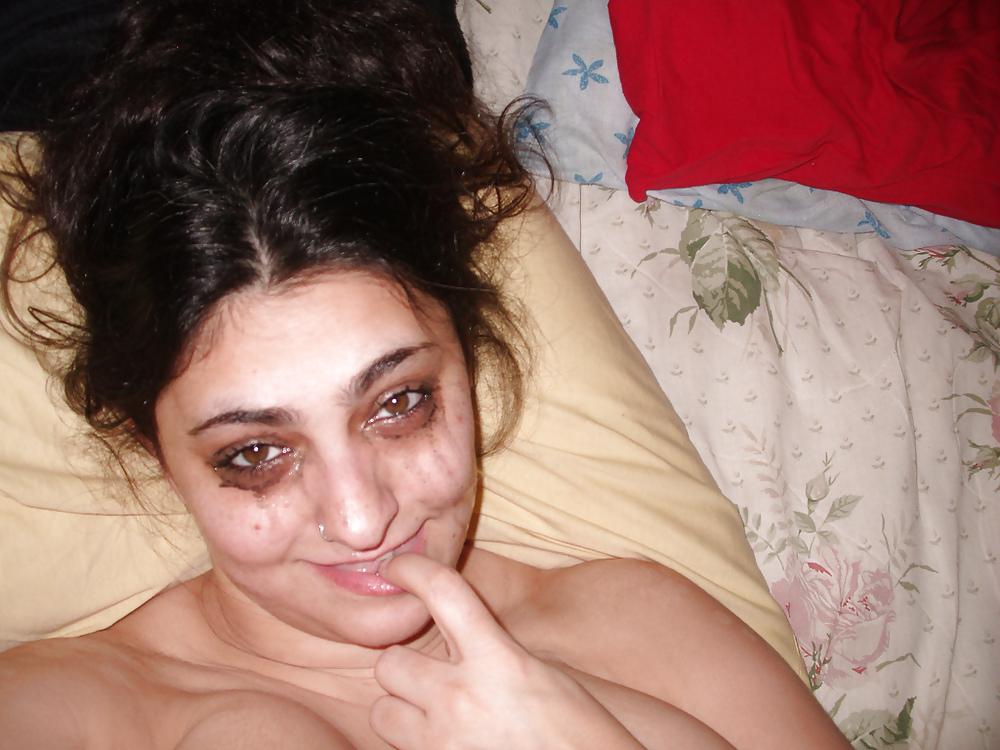 25P Whore sucks huge dick and spreads cunt and ass