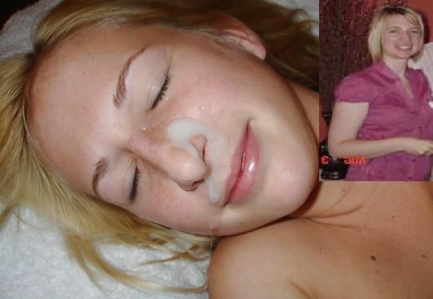25P Before and after facial cumshot