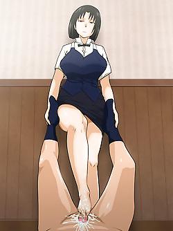 20P Femdom Footjob Anime IIII - Hentai Mess