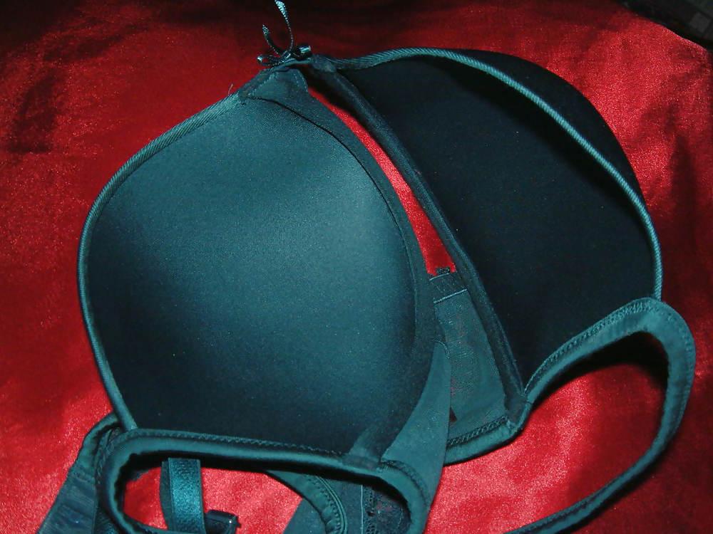 19P Green Satin Bra Cum 1