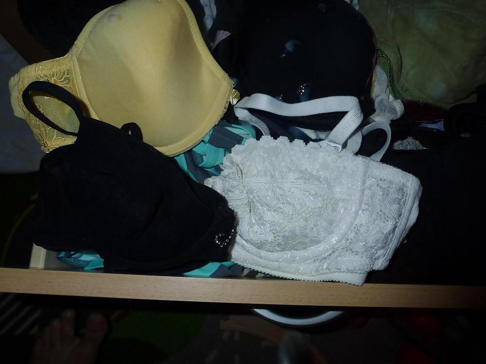 20P Cum on my Wife's bras
