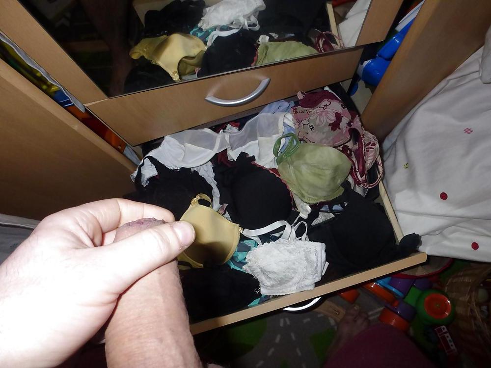 20P Cum on my Wife's bras
