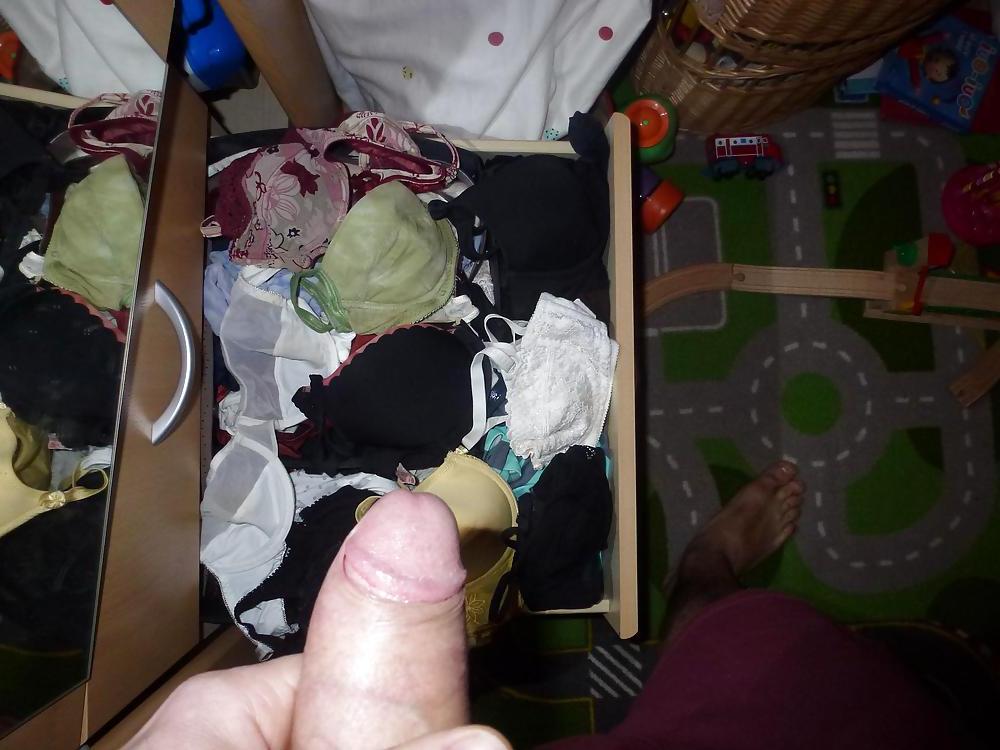 20P Cum on my Wife's bras