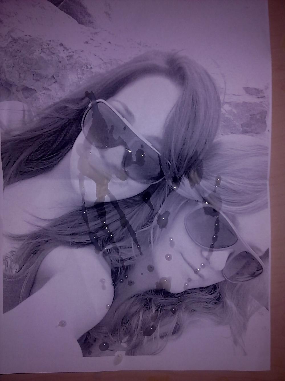 5P My cum on glasses girls