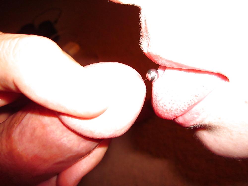 17P Baby is the bar, and she sucks your cock