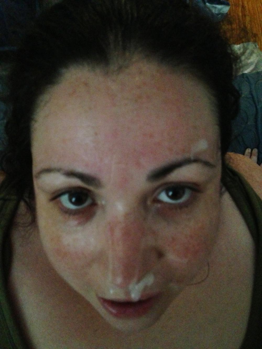 4P BBW with cum on face