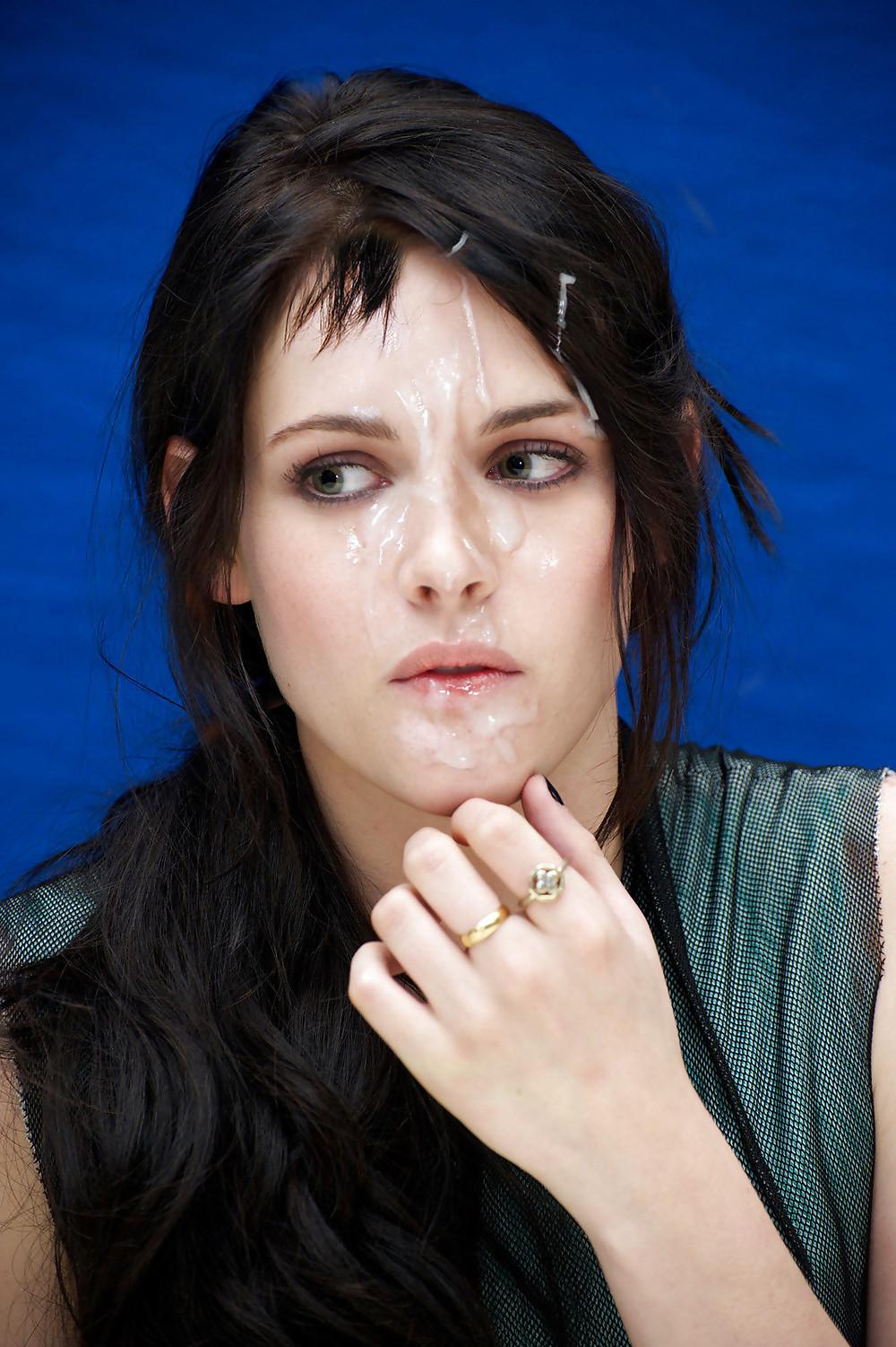 24P Kristin Stewart cum facials