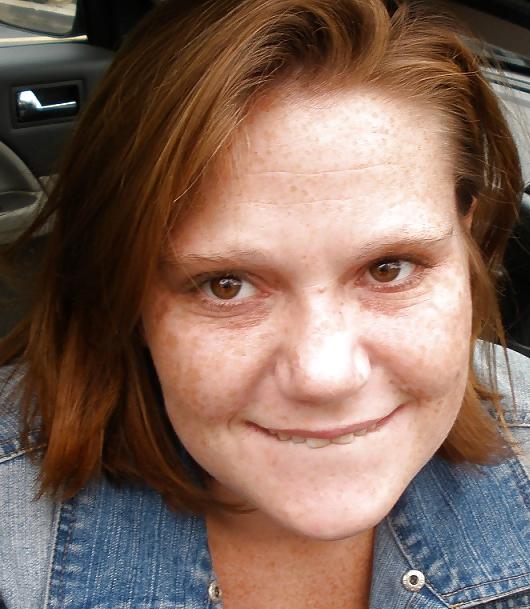 4P Freckle-faced redhead gets Facial