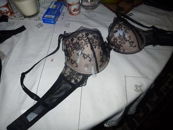 14P Cum on my Mother in Law's bra 2