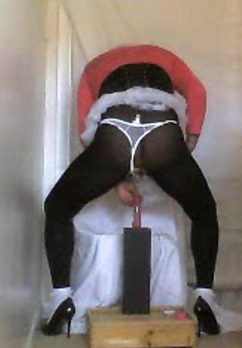 17P Sissy sitting on hard cock