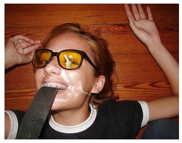 19P Sexy girls with braces