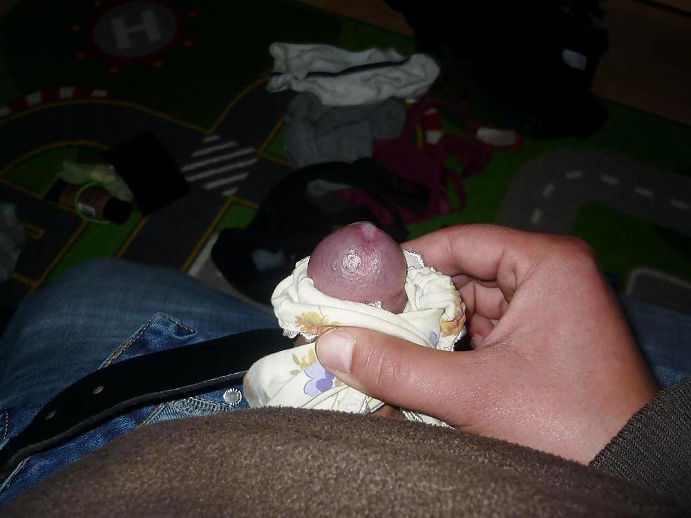 19P Cum on my Wife's bras and panties 2