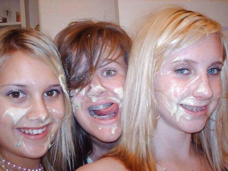 16P I love the cum on female skin