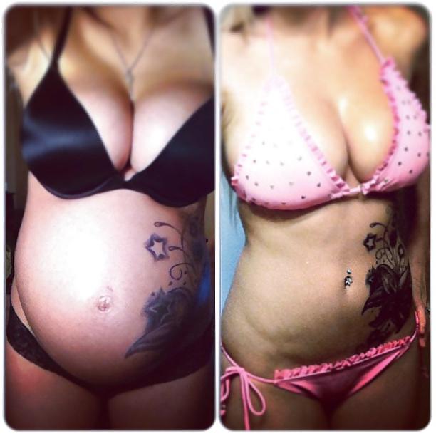 25P Before and After Pregnant Bellies