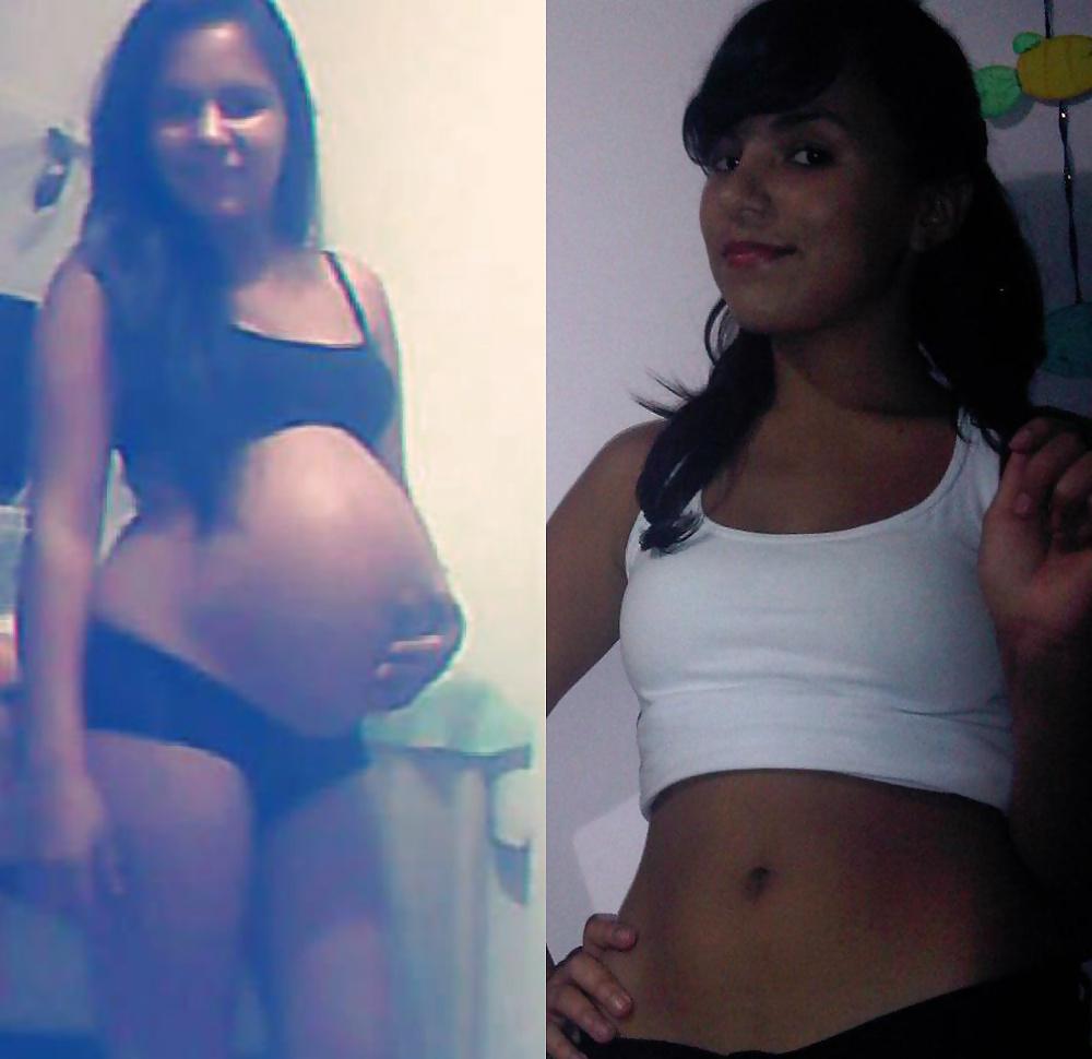 25P Before and After Pregnant Bellies