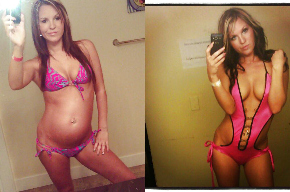 25P Before and After Pregnant Bellies