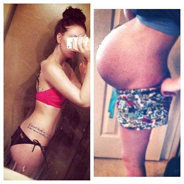 25P Before and After Pregnant Bellies
