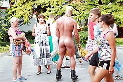 15P Public CFNM of Naked DJ