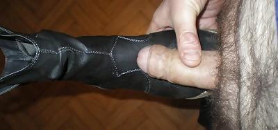 4P Cum on wife boots
