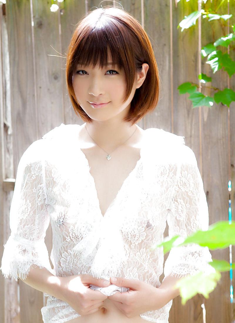 25P Cute Japanese in see through look 1