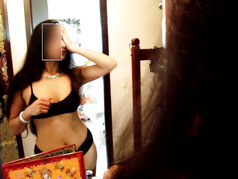 9P In Black Bra and Panty Exposing My Boobs and Ass