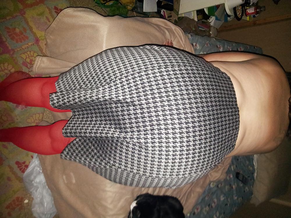 13P Wife Strips in open bottom girdle
