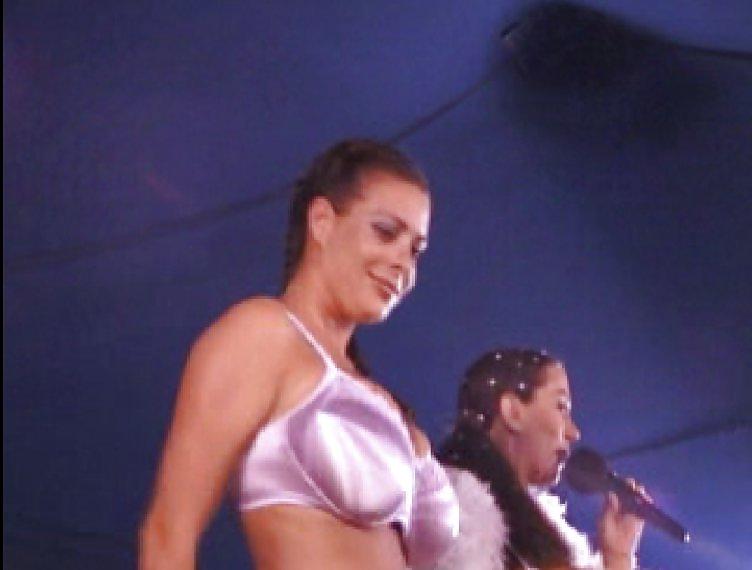 13P Linsey Dawn - Purple bra and panties 2