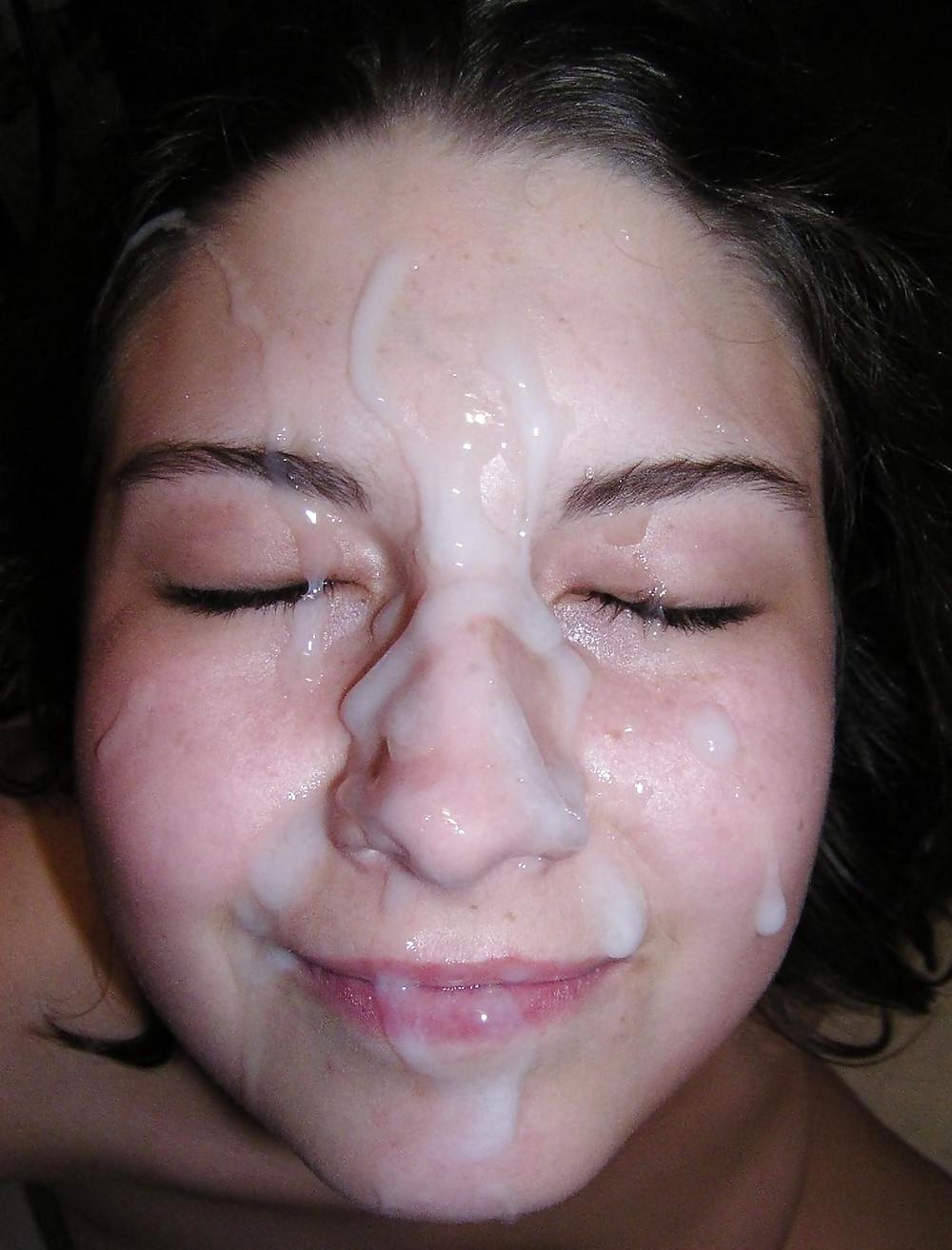 21P Sexy smiling cum faces