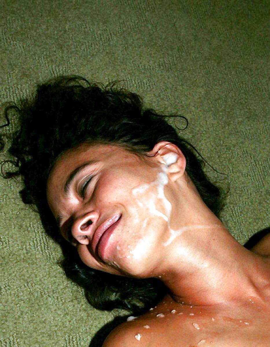 21P Sexy smiling cum faces