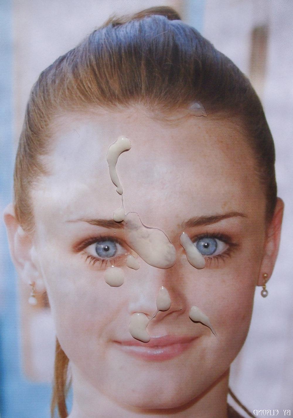 25P Cum on Alexis Bledel