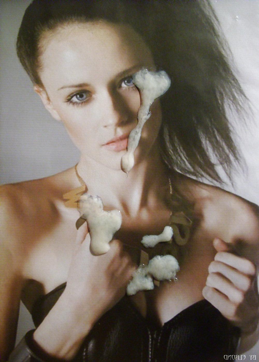25P Cum on Alexis Bledel