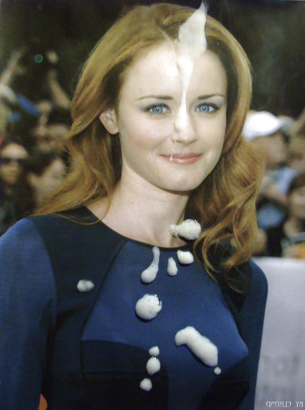 25P Cum on Alexis Bledel
