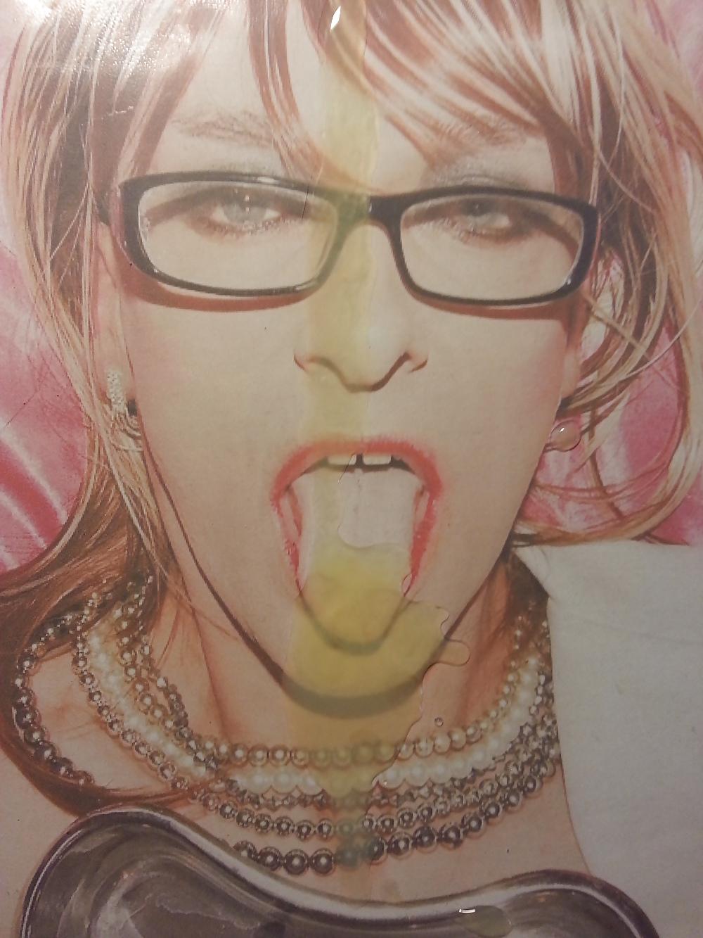 6P Cum on Stefanies Tongue