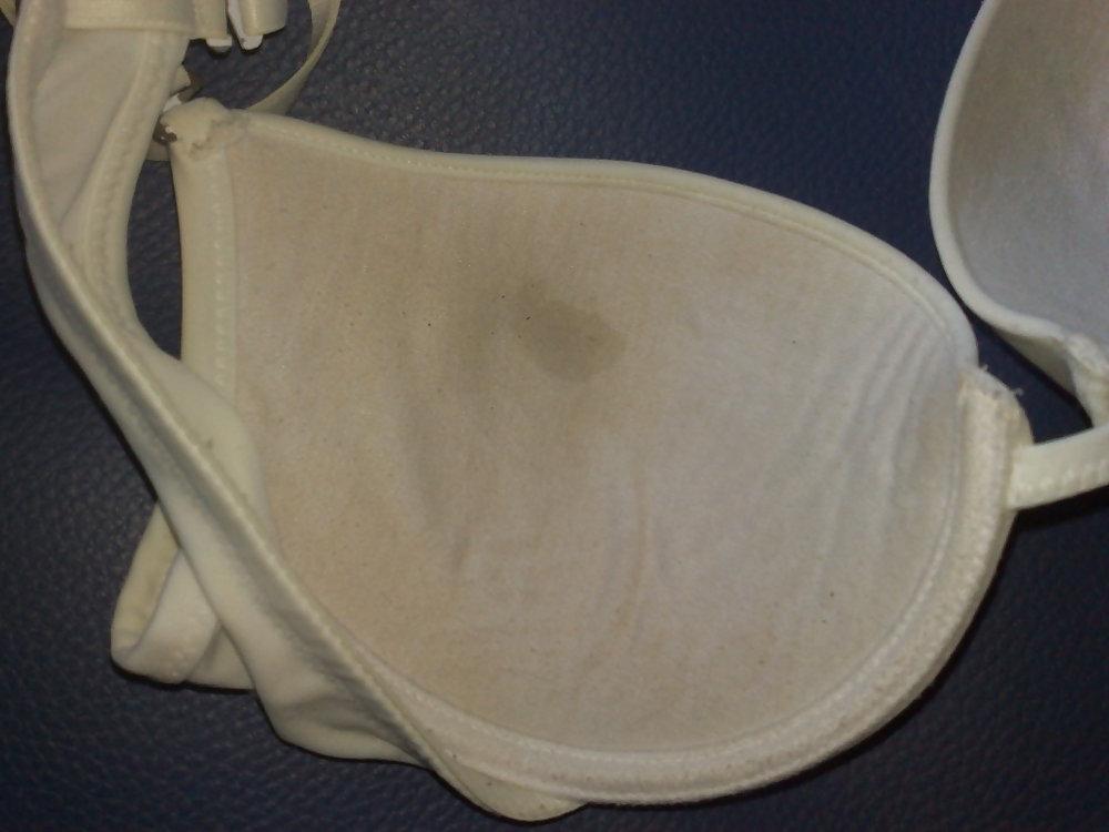 7P Cum in My Mom White 34A bra