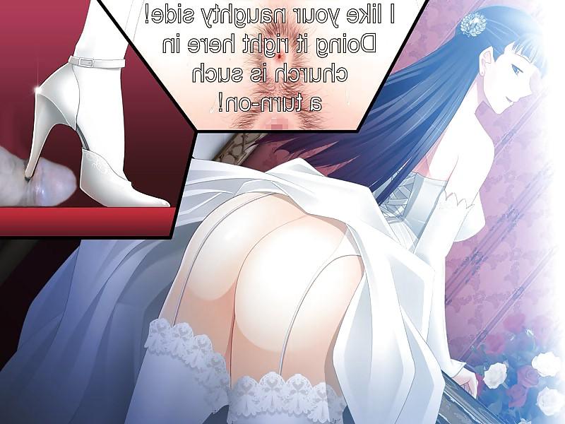 8P Anime Girls playing with a Real Cock (with captions) - No 41