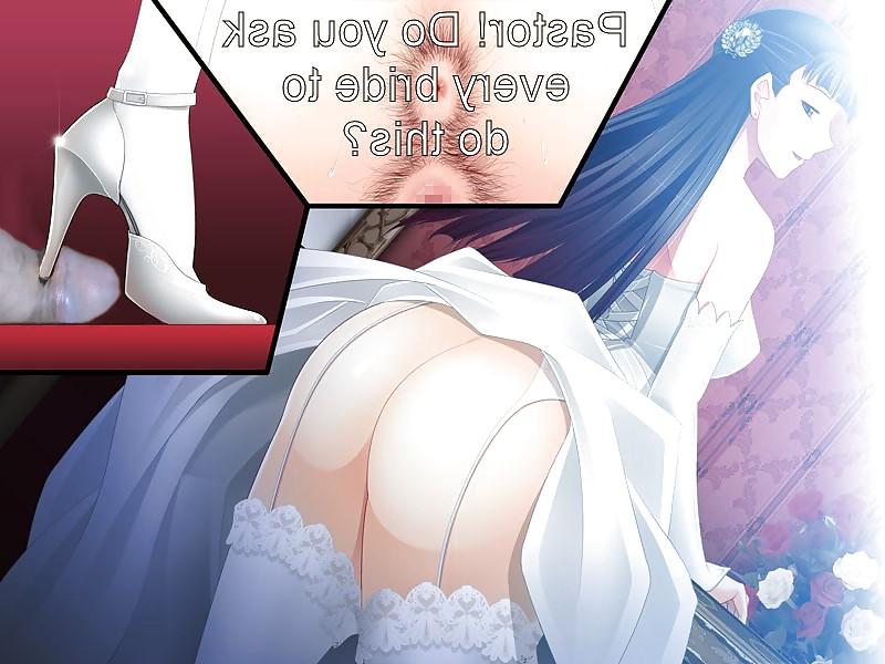 8P Anime Girls playing with a Real Cock (with captions) - No 41