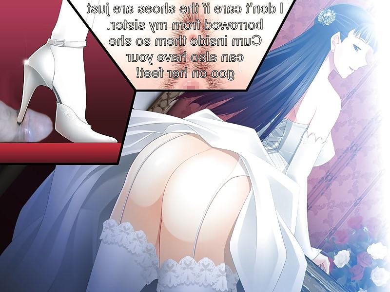 8P Anime Girls playing with a Real Cock (with captions) - No 41