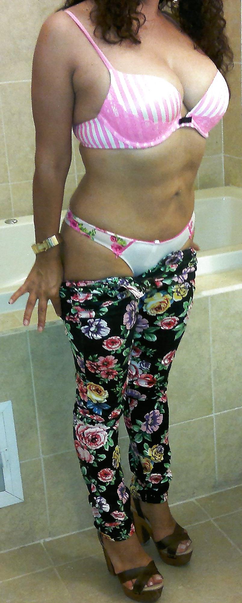 13P Showing off her bra and panty