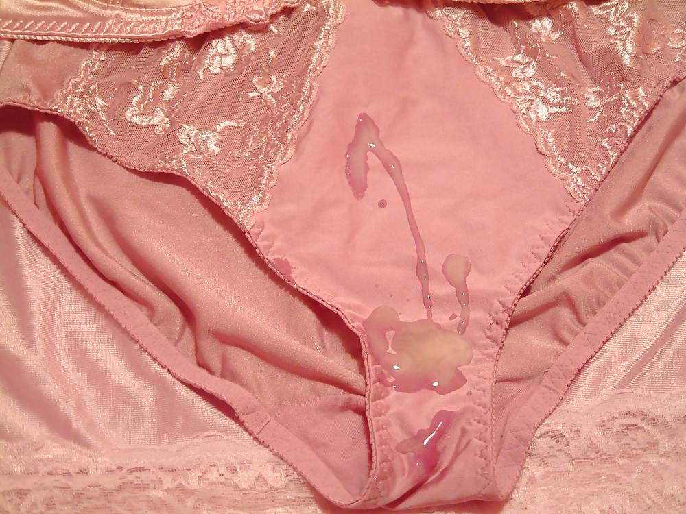 24P Pink Panty & Bra Cum 1