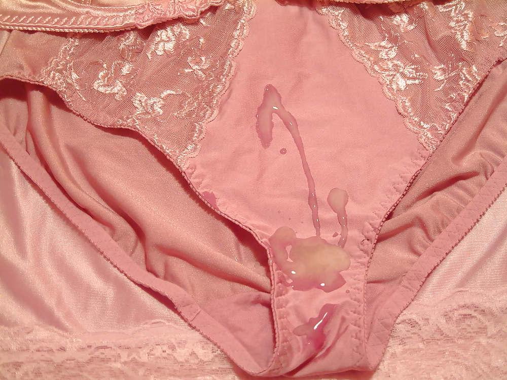24P Pink Panty & Bra Cum 1