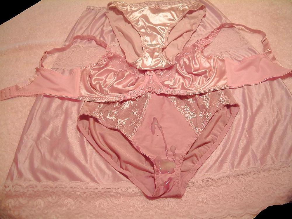 24P Pink Panty & Bra Cum 1