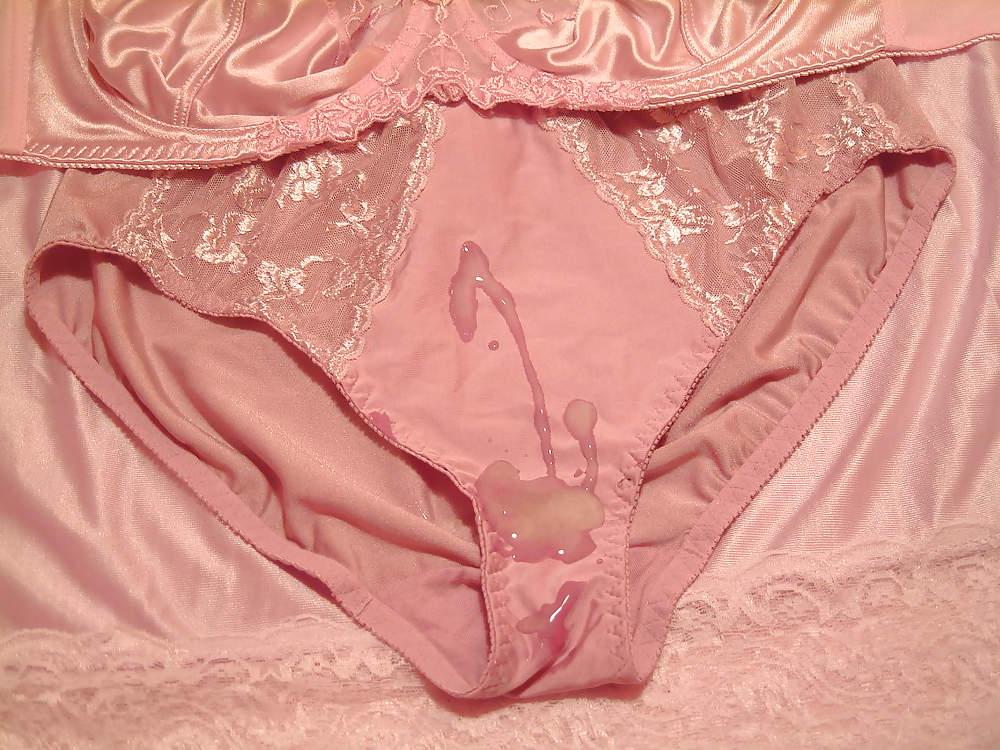 24P Pink Panty & Bra Cum 1